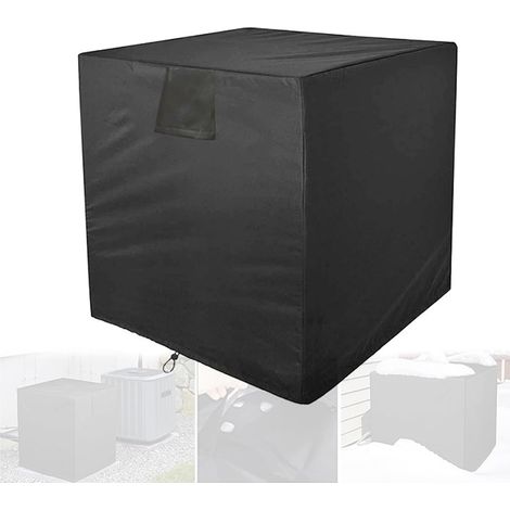 1 Housse Climatiseur Extérieur Tissu Oxford 420D Imperméable Protection 360° Pour Unité De Climatisation