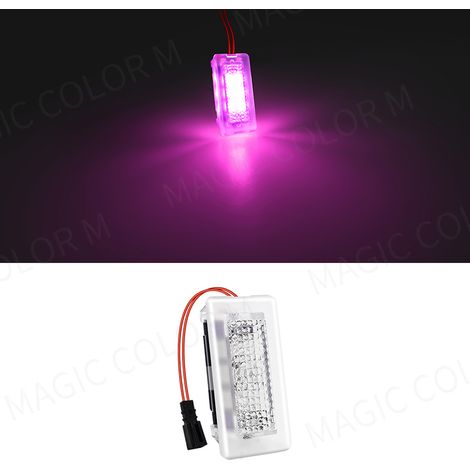 (1 pièce rose) Éclairage d'ambiance LED pour plancher/porte/seuil de porte/éclairage décoratif intérieur pour Tesla Model 3 Y S X. Accessoires auto. (1/5)