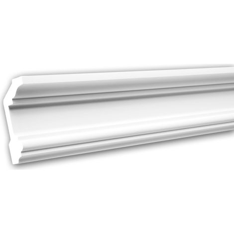 Cornice Moulding 150121F Profhome Flexible Moulding Coving Cornice Crown Moulding Neo-Classicism style white 2 m