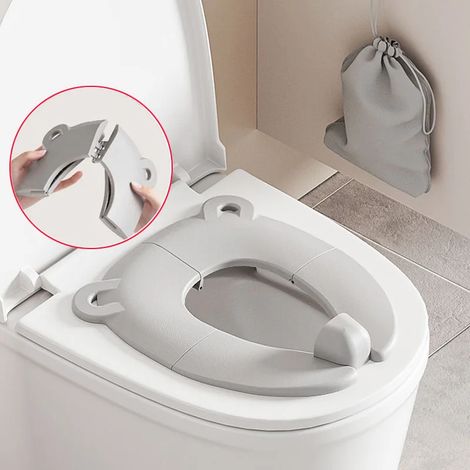 1 Pièce Housse de Siège de Toilette Pliante Portable – Housse de Toilette de Voyage Antidérapante en Matériau PP pour Salle de Bain, Adaptation Universelle pour l'Usage à la Maison, à l'Hôtel et en Pl (1/5)