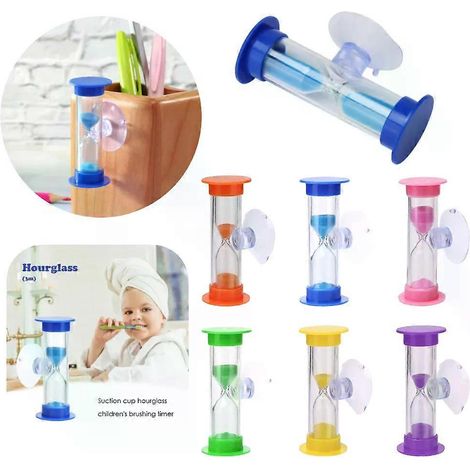 Bunte Sanduhr (2/3 Minuten), Duschuhr, Zahnbürstenuhr, Heimdekoration (1/4)