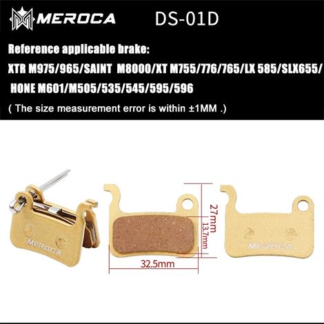 Plaquettes de frein pour vélo, vélo de route, étriers de frein à disque pour VTT, jeu de plaquettes de frein, patins de frein métalliques, adaptés aux freins hydrauliques, VTT, 4 pistons. (1/5)