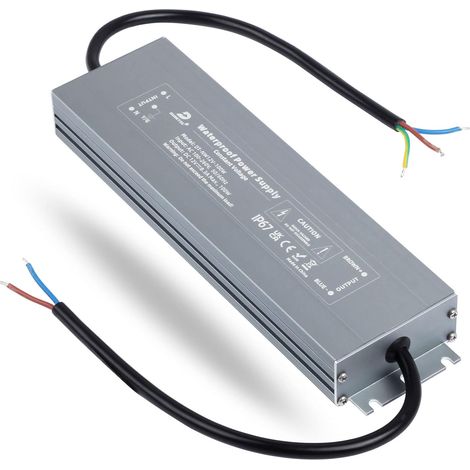 Transformateur 220V 12V 100W 8.3A Alimentation LED IP67 Tension Constante Transfo AC à DC, Pilote Basse Tension pour CCTV Ampoule à Bande Lumineuse MR16 G4 (1/5)