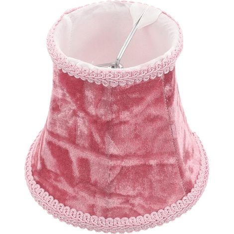 Abat-jour vintage en tissu, convenant aux lampes de table et aux lustres en cristal petit abat-jour à pince élégant, parfait pour la décoration intérieure du salon. (1/5)
