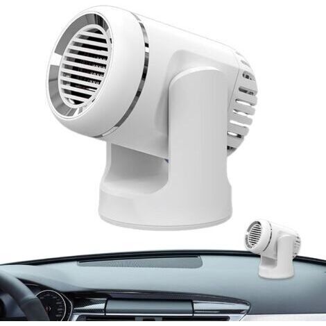 BUNTHAUS Chauffage de Voiture, Chauffage de Voiture Portable 12 V, d��sembueur et d��givreur de Pare-Brise 2 en 1 �� Chauffage/Refroidissement Rapide, se branchant sur l'allume-Cigare de la Voiture