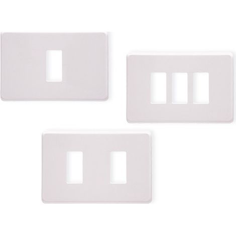 Placca Coprinteruttori in ABS 1 Posto Bianco Art. 8901.B Conf. 12 Pz
