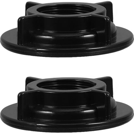 Écrou de Robinet Noir Abs, Lot de 2, Fixation pour Évier (1/5)