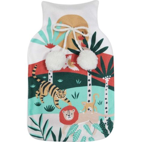 Bouillotte Polaire Imprimé "Lionceau" 34cm Multicolore