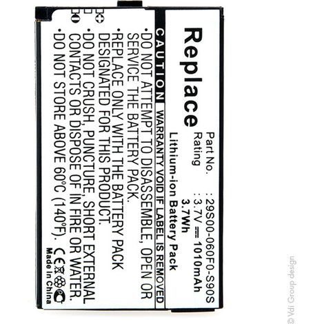 NX - Batterie téléphone, smartphone, GSM 3.7V 1010mAh - 29S00-060F0-S90SCG8SO0924000902CG8SO092400156 (1/4)