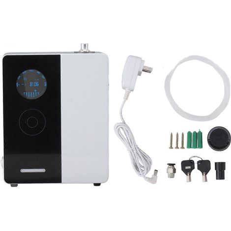 Elektrischer Wanddiffusor für ätherische Öle, 200 ml, mit integriertem WLAN-Zugangspunkt, für Zuhause oder Büro, 100-240 V, schwarz, US-Stecker.