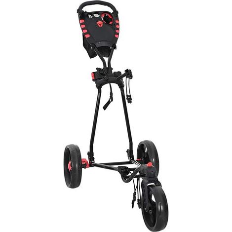 Voiturette de golf noire, 110 x 60 x 132 cm en fer.