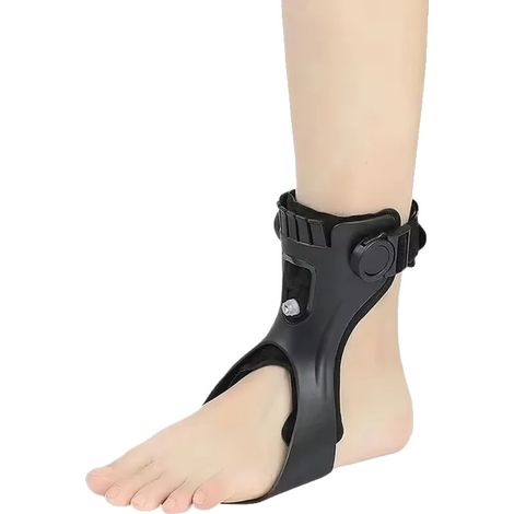 Ortesis para pie caído, estabilización de tobillo, ajuste cómodo, talla M-Izquierda (1/2)