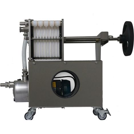 Filtro Inox 10 Piastre a Cartoni 20x20 Grifo FCP10 per Vino Carrellato (1/4)