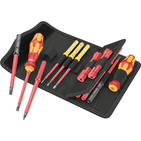Wera Kraftform Kompakt VDE 18 Imperial 1 Elettricisti Kit di punte intercambiabili per giraviti