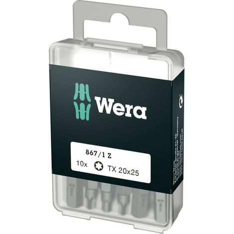 Wera - TORX-Bits DIY-Box, TX 20x25 mm -05072408001