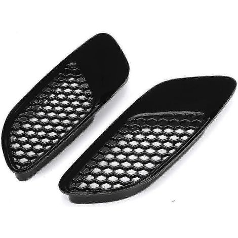 Grille d'aération de capot moteur noir brillant/fibre de carbone pour BMW E90 E91 E92 E93 M3 (1/3)