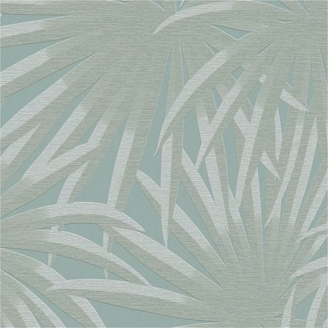 Nature wallpaper wall Profhome 393384 non-woven wallpaper textured with floral ornaments matt blue mint 5.33 m2 (1/5)