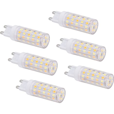 Confezione da 6 lampadine G9 66LED – plafoniera/illuminazione per mobili – per uso domestico