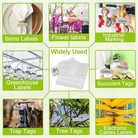 50 Pack Aluminum Plant Labels, Metal Tags, Tree Identification Labels ...