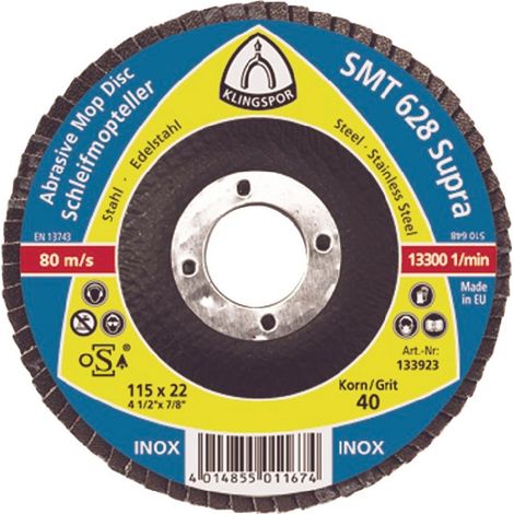 Klingspor TE/SUPRA/SMT628/CS455X/120/N/180X22,23 (1/3)