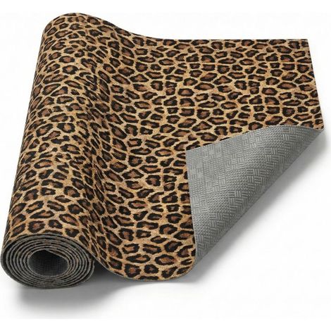 TAPIS Chemin de Cuisine Antidérapant Léopard Spotted Runner Made in Italy Cm. 50x100 (1/5)