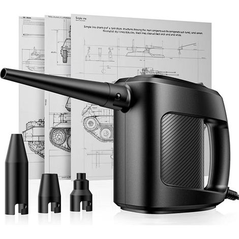 Souffleur d'Air Portatif Filaire Haute Puissance – Nettoyeur de Poussière pour PC, Boîtier d'Ordinateur et Voiture – Norme UE-lsw (1/5)