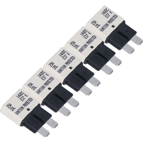E37 T1 UL Grade 94V0 Thermoplast ATC ATO 25A 5 Stück Automatischer Rückstellschalter. (1/5)