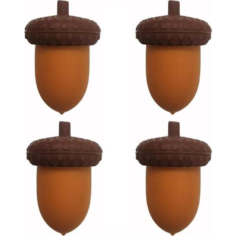 Eichelförmige Weinstopper, wiederverwendbare T-förmige Silikonstopper, originelle Flaschenverschlüsse für Wein und Getränke, eleganter Ausgießer, 4er-Set (1/5)