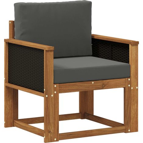 Maison Exclusive - Outdoor Mittelsofa Massivholz Akazie Natur