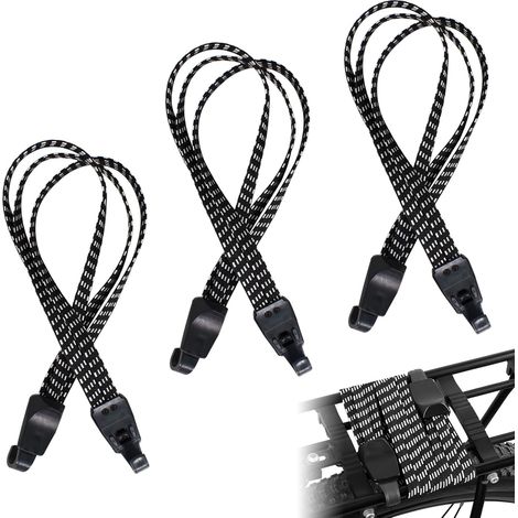 3 Pièces Tendeurs Elastique avec Crochets 3 en 1 Sangle Bagage Moto Tendeur Velo Rétractable pour Vélo Casque de Moto Bagages Chariot Remorque Cargo 68-120cm Tendeurs Moto (1/5)