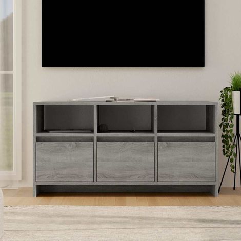vidaXL TV Cabinet Grey Sonoma 102x37,5x52,5 cm Engineered Wood (1/5)
