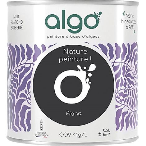Vernice ecologica 0,5 L Nero Piana - Algo