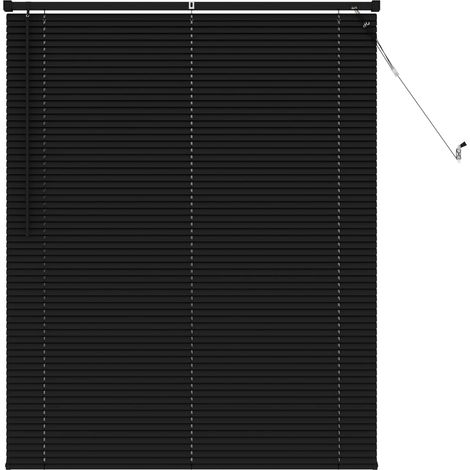 Maison Exclusive - Tenda Veneziana Nero 150 x 110 cm 25 mm PVC
