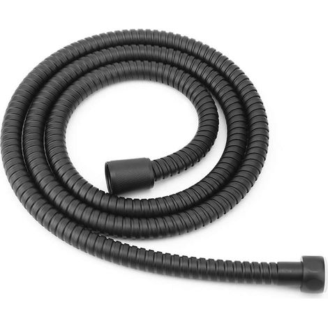 1.5m Tout métal Tuyau de Douche Noir Mat en Acier Inoxydable Haute Pression Tuyau Flexible Accessoire de Salle de Bain Chrome Acier Inoxydable pour Tenue à la Main (1/5)
