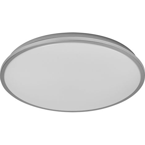 OSRAM Plafonnier LED ORBIS DUBLIN 390mm, argent, 24W, 2700lm, blanc chaud, répartition lumineuse très homogène, longue durée de vie, module LED non remplaçable, rond, IP20, 3000K. (1/4)