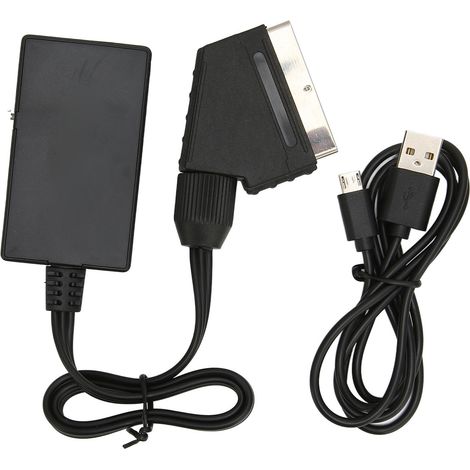 Adaptateur SCART vers HDMI, Convertisseur Vidéo Full HD 720P/1080P pour Décodeur TV et Lecteur DVD (1/5)