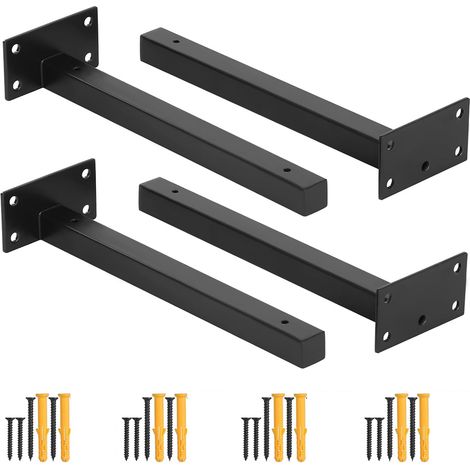 CCYKXA Pieces Shelf Bracket Fixing Brackets, Industrial Floating Supports, Industrial Shelf Brackets 20mm Thick, (25CM)