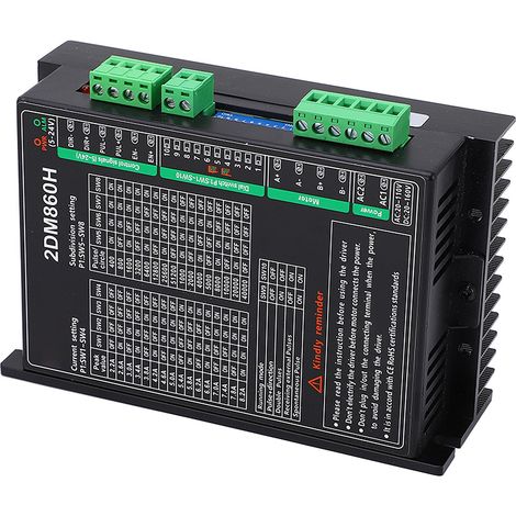 Zweiphasiger digitaler Schrittmotortreiber, 16 Unterteilungen, 16 Ströme, AC20-110V DC20-160V-Steuerung (1/5)