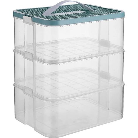 Caja de almacenamiento de juguetes, diseño versátil, construcción duradera, azul. (1/2)