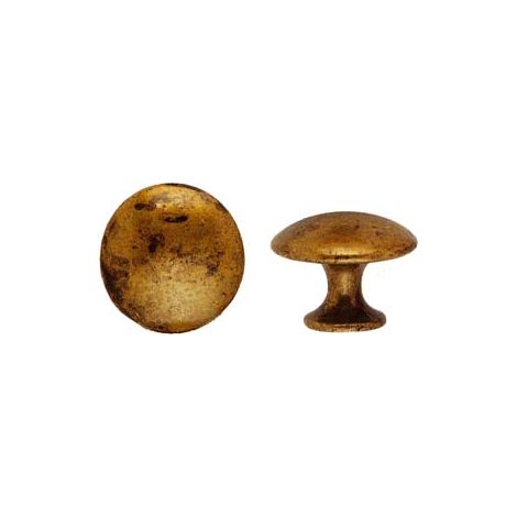 POMOLI PER MOBILI  MOD.24220 IN ZAMA OTTONE ANTICATO- - ø mm.30 - 5 pezzi METALSTYLE