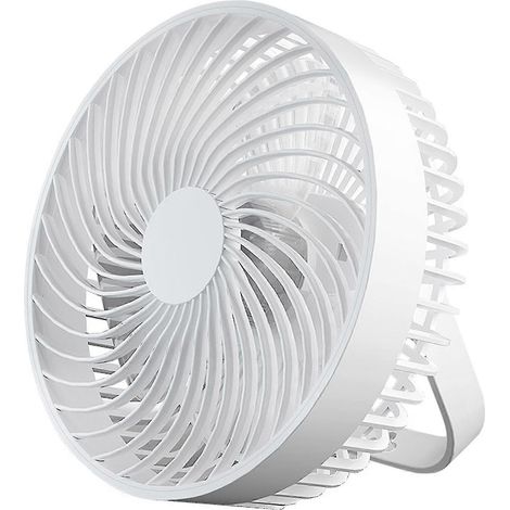 Ventilateur de camping 2 en 1 avec lumière LED, alimentation USB, ventilateur de tente 6,5 pouces avec crochet de suspension (1/5)