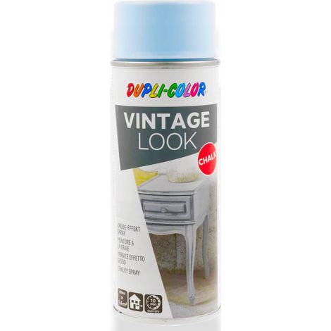 Peinture à la craie vintage en aérosol pour meubles, bleue (1/5)