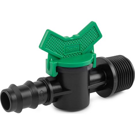 Valvola GZ 3/4, tappo da 20 mm per linea di irrigazione, valvola di intercettazione per tubo in PE, controllo del flusso d'acqua DSWZ09-3420L