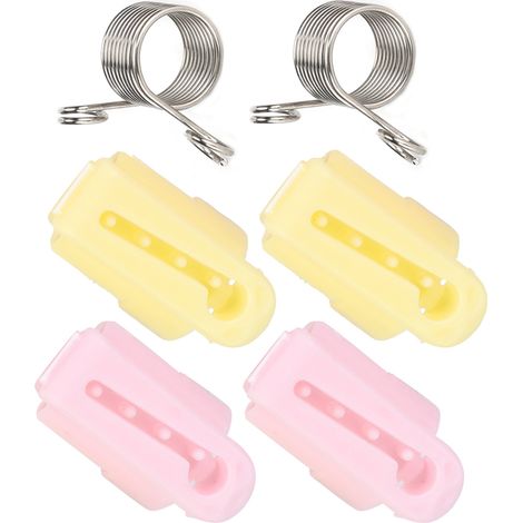 6 Pièces Protège-Doigts pour Tricot avec Guide-Fil et Dés à Coudre en Plastique (1/5)