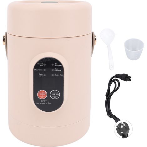 Mini cuiseur électrique avec couvercle visuel, marmite à ragoût Portable pour riz, œufs, nouilles, bouillie, prise ue, 220V (1/5)