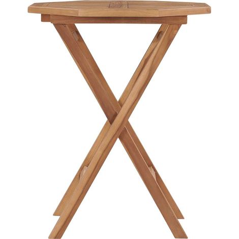 Maison Exclusive - Mesa plegable de jardín madera maciza de teca (1/5)