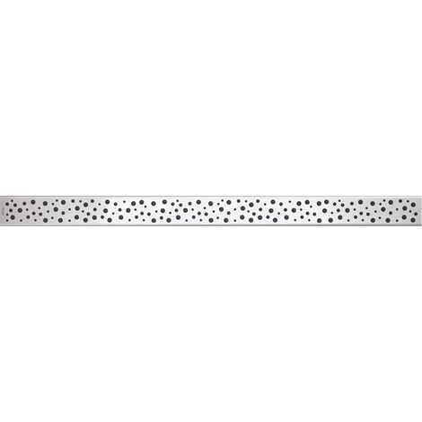 Griglia in acciaio inox lucidato per drenaggio lineare K3 300 KG APZ larga 7 CM (1/2)