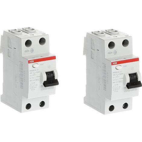 Lot de 2 Interrupteurs différentiels à vis raccordement 40A 30mA Type A (1/3)