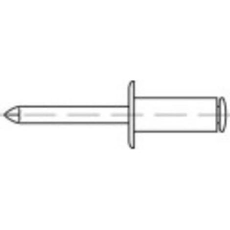 [NEUWERTIG] B-Ware Toolcraft Blindniete Aluminium Stahl Flachkopf Din 7337 6 Mm 30 Mm 250 Stück