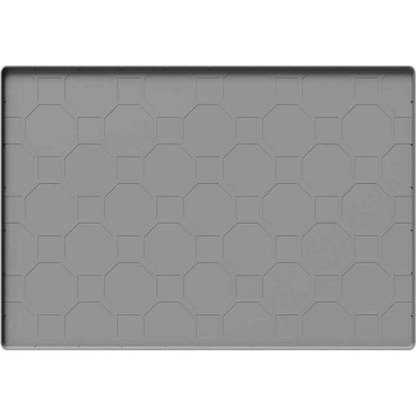 Tapis en silicone pour chat, grand format (86 x 56 cm) : tapis anti-litière pour sol